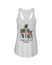 Plants make me happy AF Ladies Flowy Tank tile