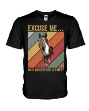 Your birdfeeder is empty V-Neck T-Shirt tile