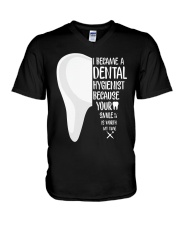 Dental hygienist V-Neck T-Shirt thumbnail