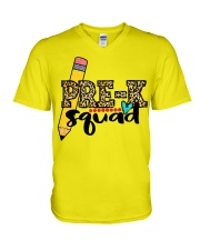 Pre k squad V-Neck T-Shirt tile