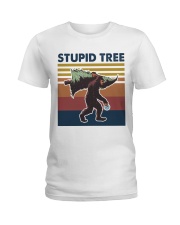 Stupid tree Ladies T-Shirt thumbnail