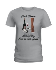 Black women Ladies T-Shirt tile