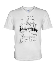Dirt Road V-Neck T-Shirt tile