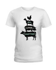 All lives matter Ladies T-Shirt front