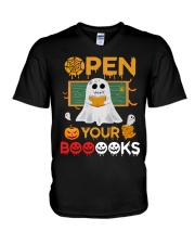 Open your books V-Neck T-Shirt thumbnail