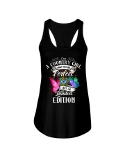 I am a country girl Ladies Flowy Tank thumbnail