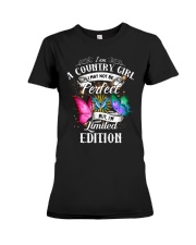 I am a country girl Premium Fit Ladies Tee thumbnail