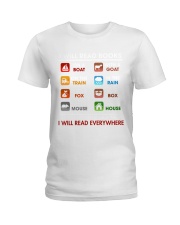 I will read everywhere Ladies T-Shirt tile