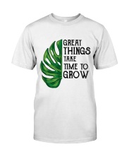great things take time to grow Classic T-Shirt tile