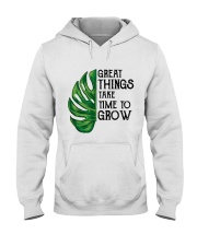great things take time to grow Hooded Sweatshirt tile