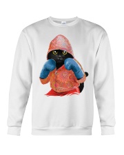 Cat boxing Crewneck Sweatshirt tile