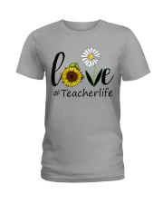 Love teacher life Ladies T-Shirt tile