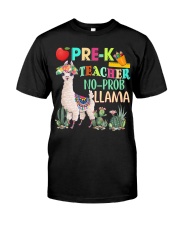 Pre K teacher no prob llama Premium Fit Mens Tee thumbnail