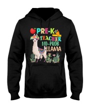 Pre K teacher no prob llama Hooded Sweatshirt thumbnail