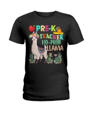 Pre K teacher no prob llama Ladies T-Shirt thumbnail