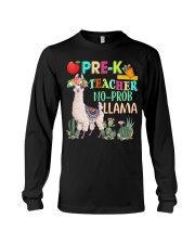Pre K teacher no prob llama Long Sleeve Tee thumbnail