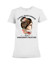 A well-read woman Premium Fit Ladies Tee tile