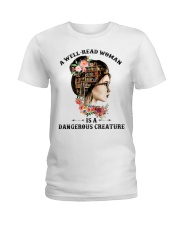 A well-read woman Ladies T-Shirt front