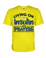Insulin and prayer V-Neck T-Shirt thumbnail