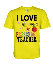 I love being a Preschool teacher V-Neck T-Shirt thumbnail