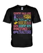 Country gals V-Neck T-Shirt thumbnail