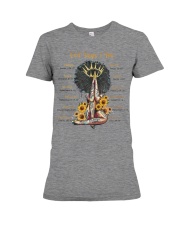 God says Premium Fit Ladies Tee tile