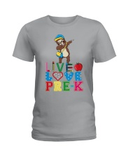 Live love Pre K Ladies T-Shirt tile