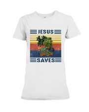 Jesus saves Premium Fit Ladies Tee thumbnail