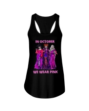 In october we wear pink Ladies Flowy Tank tile