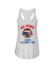 Be kind i have fillings too Ladies Flowy Tank thumbnail