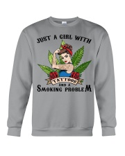 Jusst a girl with tattoos Crewneck Sweatshirt tile