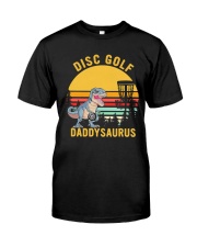 Disc golf daddy saurus Classic T-Shirt front