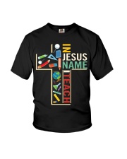 In jesus name i teach Youth T-Shirt tile