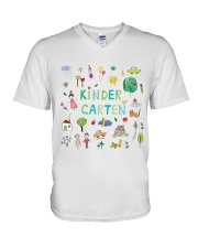 Kindergarten V-Neck T-Shirt tile