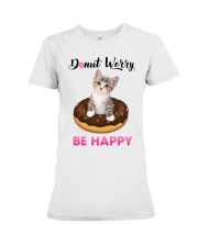 Donut worry be happy Premium Fit Ladies Tee thumbnail