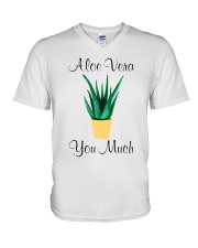 Aloe vera V-Neck T-Shirt tile