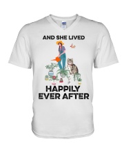And she lived happily ever after V-Neck T-Shirt thumbnail