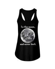 To the moon and never back Ladies Flowy Tank thumbnail