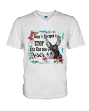 Eat the rose V-Neck T-Shirt tile