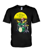 I walk to the beat V-Neck T-Shirt tile
