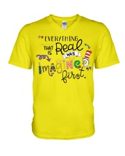 Everything that real V-Neck T-Shirt thumbnail