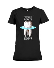 Dentist dental health Premium Fit Ladies Tee tile