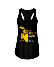 In Jesus name i play Ladies Flowy Tank thumbnail