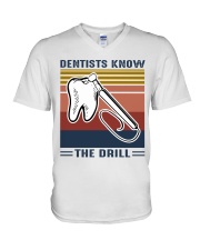 Dentist know the drill V-Neck T-Shirt thumbnail
