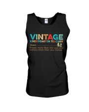 Vintage kindergarten teacher Unisex Tank tile