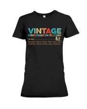 Vintage kindergarten teacher Premium Fit Ladies Tee tile