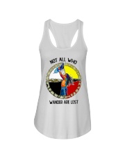 Not all wander are lost Ladies Flowy Tank thumbnail