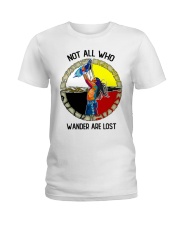 Not all wander are lost Ladies T-Shirt front