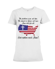 Our nations need Jesus Premium Fit Ladies Tee thumbnail