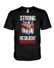 Strong resilient indigenous V-Neck T-Shirt tile